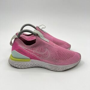 Nike Epic Phantom React Flyknit Slip On Running Shoes Womens Sz 7.5 (Youth Sz 6)